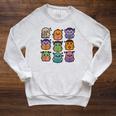 Halloween Monsters Reading Books Pattern Spooky Kawaii Anime Premium Tri-Blend Raglan Sleeve Sweatshirt Heather Mustard Halloween Monsters Reading Books Pattern Spooky Kawaii Anime Premium Tri-Blend Raglan Sleeve Sweatshirt Heather Mustard