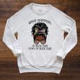 What Happens At Book Club Stays At Book Club Black Women Raglan Sleeve Sweatshirt Heather Mustard What Happens At Book Club Stays At Book Club Black Women Raglan Sleeve Sweatshirt Heather Mustard