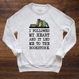 My Heart Led Me To The Bookstore Book Lover Reading Raglan Sleeve Sweatshirt Heather Mustard My Heart Led Me To The Bookstore Book Lover Reading Raglan Sleeve Sweatshirt Heather Mustard