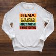 Hema Definition Like A Book Club With Swords Raglan Sleeve Sweatshirt Heather Mustard