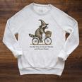 On My Way To Hoard Books And Cause Chaos Raglan Sleeve Sweatshirt Heather Mustard