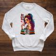 Hot Girls Read Books Spicy Dark Romance Reader Bookish Girl Raglan Sleeve Sweatshirt Heather Mustard