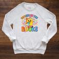 HUGvyn Preppy 100 Days In The Books Teacher Reading Coffee Raglan Sleeve Sweatshirt Heather Mustard HUGvyn Preppy 100 Days In The Books Teacher Reading Coffee Raglan Sleeve Sweatshirt Heather Mustard