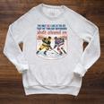 Ice Hockey Romance Reader Book Lover Reading Smut Smutty Raglan Sleeve Sweatshirt Heather Mustard