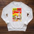 The Iliad Homer Vintage Comic Book Cover Raglan Sleeve Sweatshirt Heather Mustard
