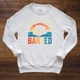 I'm With The Banned Books Tee I Read Banned Books Lovers Raglan Sleeve Sweatshirt Heather Mustard