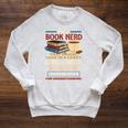 I'm a Book Nerd Book Lover Book Reader Raglan Sleeve Sweatshirt Heather Mustard