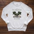 I'm A Dragon Not A Worm Book Raglan Sleeve Sweatshirt Heather Mustard