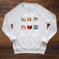 I'm The Kind Of Nerd Book Reading Raglan Sleeve Sweatshirt Heather Mustard