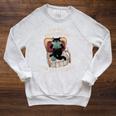 I'm Not Anti-Social I'm Anti-Stupid Cat Read Book Men Women Raglan Sleeve Sweatshirt Heather Mustard