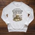 Introverted Book Club Member Anti Social Reader Premium Tri-Blend Raglan Sleeve Sweatshirt Heather Mustard