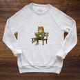 It’s A Good Day To Read A Book – Reading Cat Raglan Sleeve Sweatshirt Heather Mustard