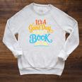 It's A Good Day To Read A Book Library Bookworm Premium Tri-Blend Raglan Sleeve Sweatshirt Heather Mustard