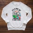 Its A Good Day To Read Book Lover Cute Pig And Elephant Raglan Sleeve Sweatshirt Heather Mustard