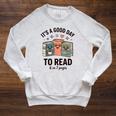 It's a Good Day To Read For Book Lovers Vibes Raglan Sleeve Sweatshirt Heather Mustard It's a Good Day To Read For Book Lovers Vibes Raglan Sleeve Sweatshirt Heather Mustard