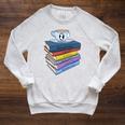 Jane Austen Books And Tea Raglan Sleeve Sweatshirt Heather Mustard