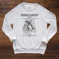Jane Austen Persuasion Book Cover Classic Literature Raglan Sleeve Sweatshirt Heather Mustard