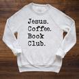 Jesus Coffee Book Club Christian Mom Life Faith God Si Raglan Sleeve Sweatshirt Heather Mustard Jesus Coffee Book Club Christian Mom Life Faith God Si Raglan Sleeve Sweatshirt Heather Mustard