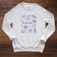 Jurassic World Dinosaurs Textbook Page Raglan Sleeve Sweatshirt Heather Mustard