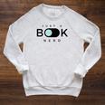 Just A Book Nerd Men Women Children Raglan Sleeve Sweatshirt Heather Mustard