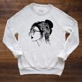 Just A Girl Who Loves Books Lady Library Women Raglan Sleeve Sweatshirt Heather Mustard
