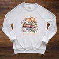 Just A Girl Who Loves Cats And Books Reading Librarian Raglan Sleeve Sweatshirt Heather Mustard Just A Girl Who Loves Cats And Books Reading Librarian Raglan Sleeve Sweatshirt Heather Mustard
