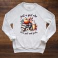 Just a Girl Who Loves Fall And Books Pumpkin Spice Autumn Raglan Sleeve Sweatshirt Heather Mustard Just a Girl Who Loves Fall And Books Pumpkin Spice Autumn Raglan Sleeve Sweatshirt Heather Mustard