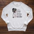 Just A Girl Who Has Tattoos And Loves Books Raglan Sleeve Sweatshirt Heather Mustard Just A Girl Who Has Tattoos And Loves Books Raglan Sleeve Sweatshirt Heather Mustard