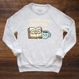 Just One More Chapter Book Lover Reading Coffee Kawaii Raglan Sleeve Sweatshirt Heather Mustard