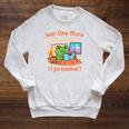 Just One More Chapter Bookish Book Kawaii Frog Reading Book Raglan Sleeve Sweatshirt Heather Mustard
