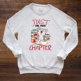 Just One More Chapter- I Love Reading Book And Meow Raglan Sleeve Sweatshirt Heather Mustard