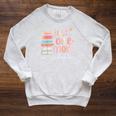 Just One More Chapter Pastel Book Lover Cute Adorable Raglan Sleeve Sweatshirt Heather Mustard