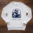 Just One More Chapter Raccoon Book Lover Raglan Sleeve Sweatshirt Heather Mustard