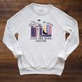 Just One More Chapter Romantasy Book Dragon Bookworm Bookish Raglan Sleeve Sweatshirt Heather Mustard