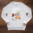I Just Want To Read Books And Pet My Calico Kitty Cat Raglan Sleeve Sweatshirt Heather Mustard