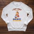 I Just Want To Read Books And Pet My Hamster Raglan Sleeve Sweatshirt Heather Mustard