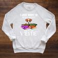 I Just Want To Read Books And Pet My Westies Raglan Sleeve Sweatshirt Heather Mustard