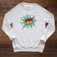 Kids Boys Ian Comic Book Superhero Name Raglan Sleeve Sweatshirt Heather Mustard