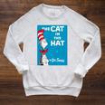 Kids Dr Seuss The Cat In The Hat Book Cover Performance Raglan Sleeve Sweatshirt Heather Mustard