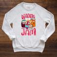 Kids Teacher I Love To Read Books Reading Is My Jam Raglan Sleeve Sweatshirt Heather Mustard Kids Teacher I Love To Read Books Reading Is My Jam Raglan Sleeve Sweatshirt Heather Mustard