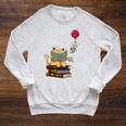Kittens Cats Tea Books And Balloon Raglan Sleeve Sweatshirt Heather Mustard Kittens Cats Tea Books And Balloon Raglan Sleeve Sweatshirt Heather Mustard