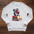 Lemur Reading Books Matching Bookworm Readers Librarian Raglan Sleeve Sweatshirt Heather Mustard Lemur Reading Books Matching Bookworm Readers Librarian Raglan Sleeve Sweatshirt Heather Mustard