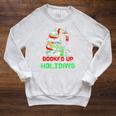 Librarian Booked Up For The Holidays Books Christmas Tree Raglan Sleeve Sweatshirt Heather Mustard Librarian Booked Up For The Holidays Books Christmas Tree Raglan Sleeve Sweatshirt Heather Mustard