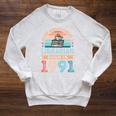 Librarian Born 1991 30th Birthday Book Lover Raglan Sleeve Sweatshirt Heather Mustard