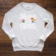 Librarians Do It By The Book Librarian Raglan Sleeve Sweatshirt Heather Mustard