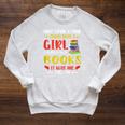 Library Book Lover Once Upon a Time a Girl Loved Books Raglan Sleeve Sweatshirt Heather Mustard Library Book Lover Once Upon a Time a Girl Loved Books Raglan Sleeve Sweatshirt Heather Mustard