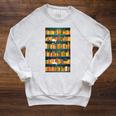 Library Book Lover Reading Reader Bookshelf Plants Raglan Sleeve Sweatshirt Heather Mustard