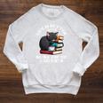 Life Is Better With Books Cats & Coffee Librarian Book Lover Raglan Sleeve Sweatshirt Heather Mustard Life Is Better With Books Cats & Coffee Librarian Book Lover Raglan Sleeve Sweatshirt Heather Mustard