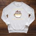 Life Is Better With Books Cats And Coffee Cute Kitten Raglan Sleeve Sweatshirt Heather Mustard