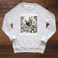 Life Is Short Buy The Book Skeleton Book Lover Reading Raglan Sleeve Sweatshirt Heather Mustard